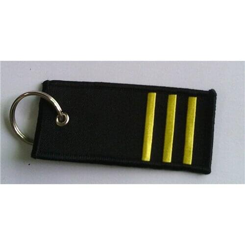 3 Stripes A High Quality Embroidered Key Ring With a Stable Ear For Your Keys