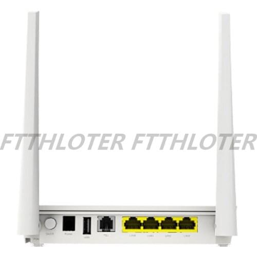 4PCS 2.4G/5G Wifi Hua Wei EG8145V5 Gpon ONU FTTH 4GE+1POTS+1USB+ Dual Brand Wifi With English Modem Router Bare Metal+ Adapter
