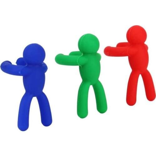 NEW Random 6pc Wine Glass Recognizer Creative Silicone Figurines Party Barware Wine Glass Label Marker Kitchen Meal Cup Marker