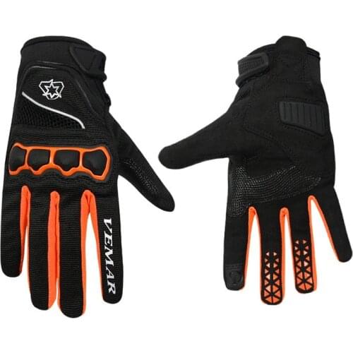 Free Shipping New Touch Screen Riding Gloves Full Finger Unisex Motorcycle Road Mountain Bike Cross Country Gloves Size XS-XL
