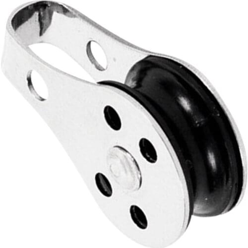 Premium Stainless Steel Single Pulley Block for Kayak Canoe Boat Anchor Trolley Kit