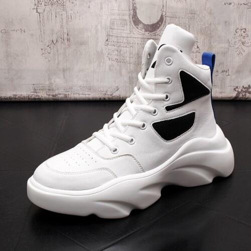 Stephoes Men Fashion Casual Ankle Boots Spring Autumn Thick Bottom New Arrival Luxury Designer Leisure Sneakers Male Shoes