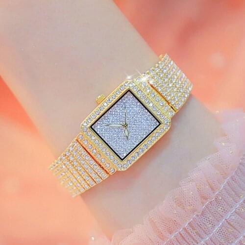 Fashion Diamond Watch Women Luxury Brand Ladies Gold Square Watch Minimalist Quartz Unique Female Watch Women relogio feminino