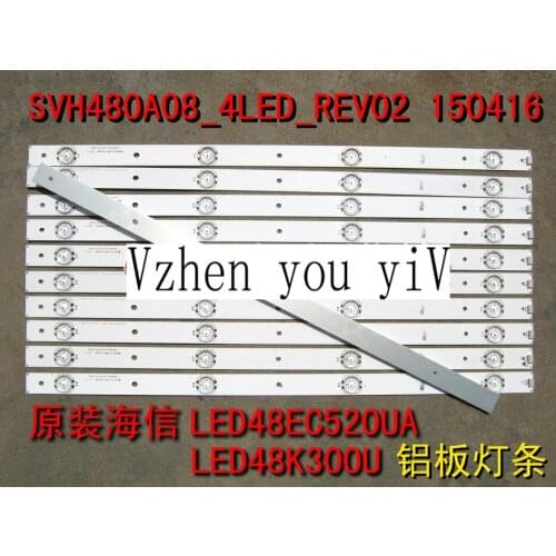 For Hisense LED48EC520UA, LED48K300U, aluminum plate, light strip SVH480A08_4LED_REV02_150416 , backlight strip