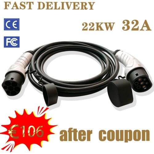 EV Charging Cable32A 7.2KW，IEC 62196-2 5M， Electric Car Charger Station