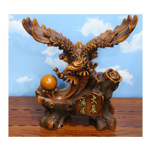 Quality The eagle wings eagle Desk opening gift resin manufacturers direct customized resin crafts Office Home Animal decoration