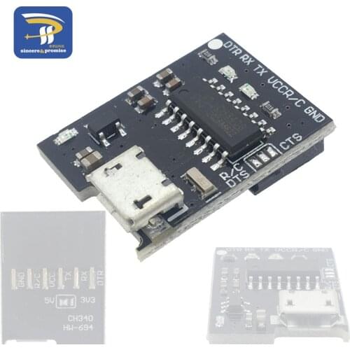 CH340G Breakout 5V 3.3V USB to serial module switch for arduino downloader pro mini