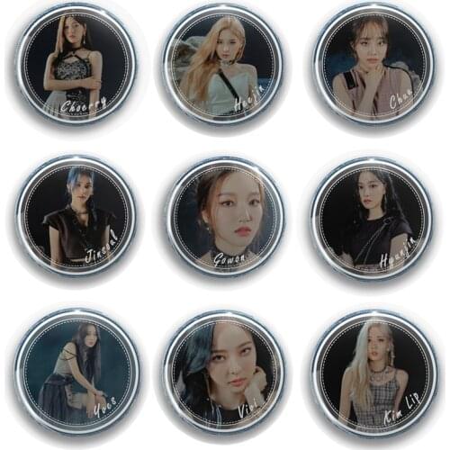KPOP LOONA Song Paint The Town Round Brooch Badge JinSoul KIM LIP Bag Accessories For Fans Collection G16