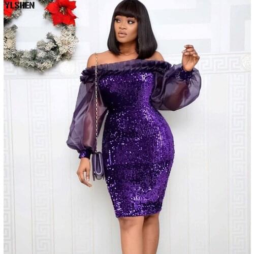 2020 Summer Bodycon Dress African Dresses for Women Dashiki Elastic Sequins Evening Party Dress Sexy African Clothes Africa Robe