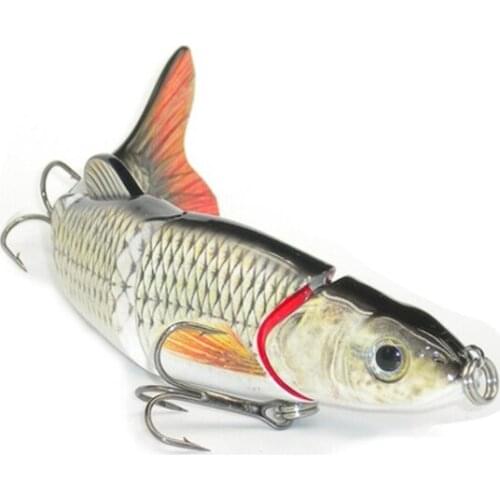 Hot-Multi-section 5 section Fishing Lure Crank Bait Swimbait Bass Shad Dace 3D eyes Fishing Tools 16cm 38g