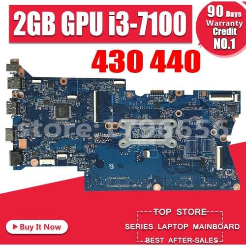 DA0X81MB6E0 X81 For HP ProBook 430 G4 440 G4 Laptop Motherboard 100% Tested OK With i3-7100u CPU 2GB GPU