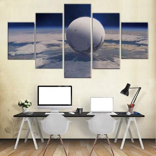 5 Piece Destiny Ball Poster Modular Canvas Pictures Print Frame Wall Art Canvas Paintings Wall Decorations for Living Room