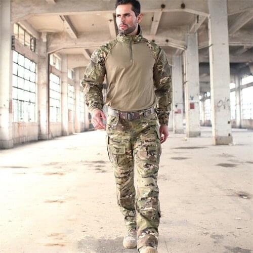 New Jacket Man Army Military Tactical Sets Cargo Pants Uniform Waterproof Camouflage Tactical Military Combat Uniform