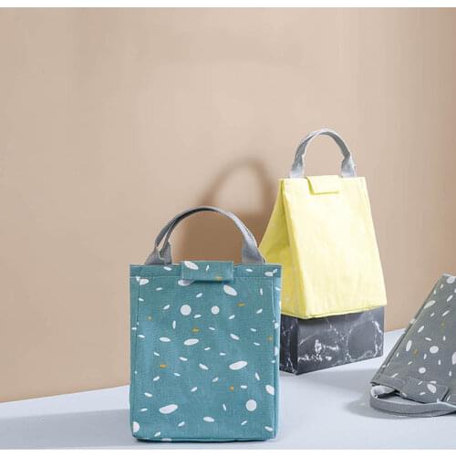 New Fashion Portable Lunch Bag Pouch Storage Box Insulated Thermal Bento Cooler Picnic Tote High Quality for Women kids Men