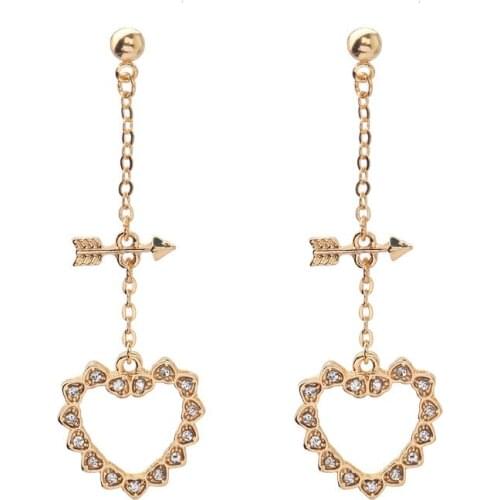 Wholesale 10 pair/lot fashion jewelry arrow heart earrings