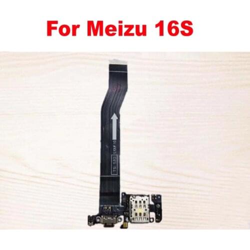 Original LTPro Charging Charger Dock Port Board Microphone MIC USB Connector Flex Cable For Meizu 16S Mobile Flex Cable Parts