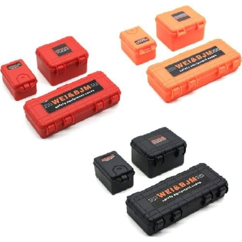 Hot sale 3Pcs/set Plastic RC Car Storage Box Decoration Tool for Traxxas TRX4 Axial SCX10 90046 D90 1/10 RC Crawler Accessories