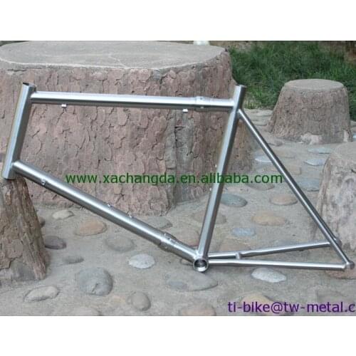 Custom titanium bike frame with couples, Cheap titanium road bike frame, hot sale titanium bike frame with breeze dropouts