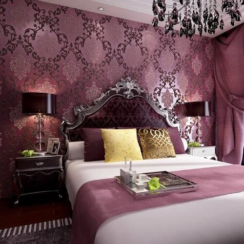 Relief Damascus Non-woven Wallpaper 3D Bedroom Living Room TV Background Wall Hotel Beauty Salon Gold White Wallpaper