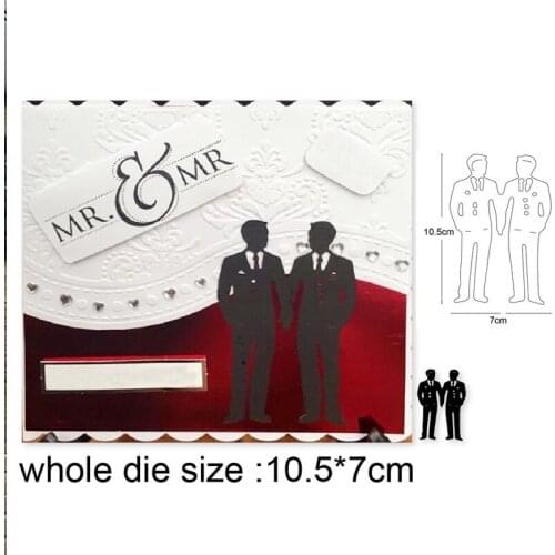 Craft dies Couple Man Boy Border Metal Cutting Dies for dies Scrapbooking Embossing Die Cut Stencils dies Decoration Card Making