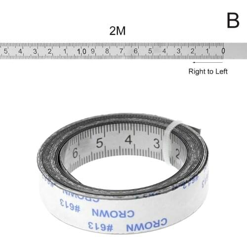 Stainless Steel Miter Track Tape Measure Self Adhesive Metric Scale Ruler DropshipMeasurement & Analysis Instruments
