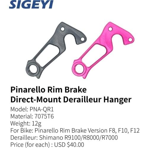 Sigeyi PNA-QR1/TH1 road bike frame integrate rear derailleur direct-mount hanger for dogma F8 F10