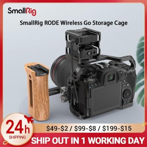 SmallRig RODE Wireless Go Storage DSLR Cage For Sony Canon Panasonic With Cold Shoe Universal Camera Accessori 2998
