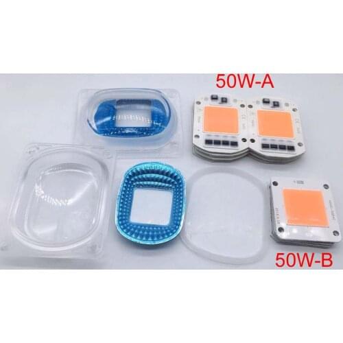 LED Grow Phyto Lamps With Lens Reflector 20W 30W 50W 110V 220V COB LED Chip Full Spectrum Grow Light Floodlight Spotlight Bulb