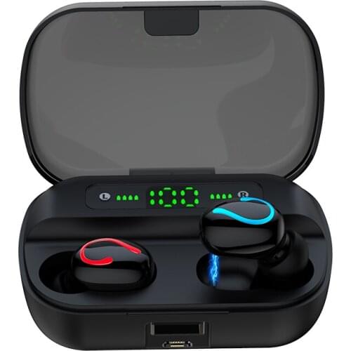 TWS Bluetooth 5.0 Wireless Headphones 1500mAh Display screen Charging Box 9D Stereo Sports Earbuds Headsets With Microphone