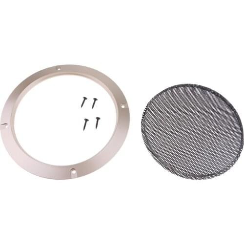 Universal Car Home 6.5inch Metal Subwoofer Speaker Grille Cover Case Gold
