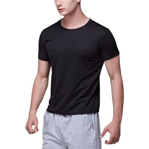 Waterproof Men T-shirt Hydrophobic Stainproof Quick Dry Breathable Short Sleeve Top TT@88