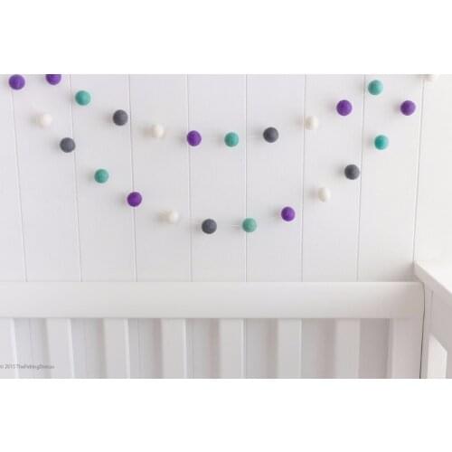 2M Handmade Ball Decoration With Balls Baby Kids Tent Room Decor Accessory Macaron Colored Wall Hanging Pendant G0450