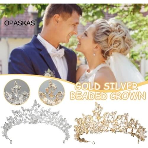 Jeweled Crowns Beautiful Headpiece Wedding Crown Wedding Tiaras Hair Accessories for Prom Birthday Costume Party VL