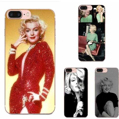 TPU Protector For Xiaomi Mi A1 A2 A3 CC9 CC9E 9T mi10 mi9 mi8 pro lite SE Marilyn Monroe With A Cat Lovely