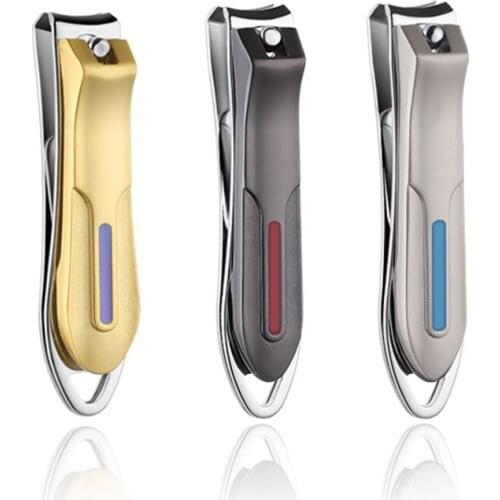 1Pc Nail Clipper Sturdy Stainless Steel Fingernails Toenails Clippers Sharp Toenail Cutting Machine Trimmer Pedicure Scissors