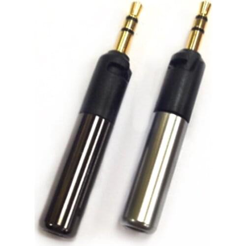 10pcs/lot DIY 2.5mm Jack Pin for Sennheiser HD598 HD558 HD518 Headphone Earphone Headset 24K Gold Plated Adapter