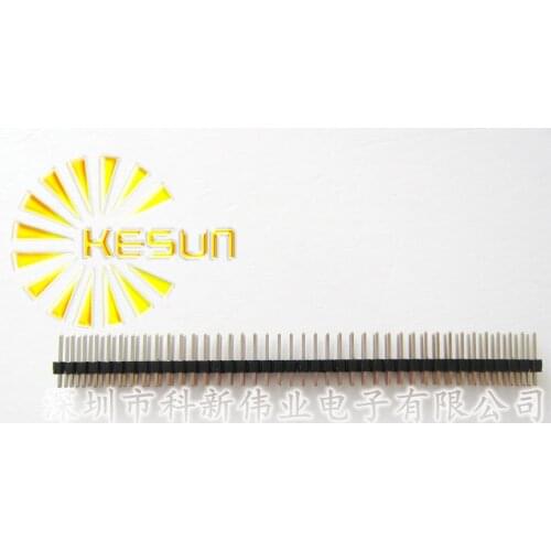 100pcs/lot 2.54mm Double Row Male 2X40 Copper Pin Header Strip Good quality