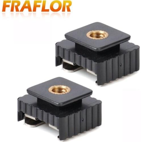 2Pcs Adapter to 1/4 Thread Tripod SC-6 Hot shoe Adapter Mount Converter for Camera flash Standard Mount Photo Studio Accessories