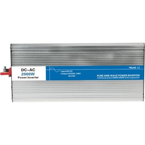 2000w pure sine wave inverter DC 12V/24V/48V to AC 110V/220V tronic power inverter circuits off-grid tie cheap 12 24 48 V