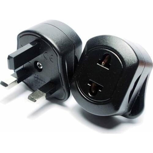UK Travel Adapter with Fuse.EU China Canada Japan Thailand Plug to BS1363A plug,IEC Type G UK plug to US Outlet receptacle
