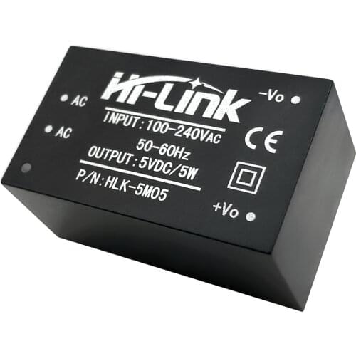 Free shipping 5pcs/lot HLK-5M05 220V 5V 5W AC DC isolated smart power module supply smart home IOT devices