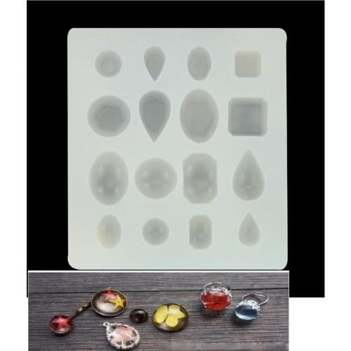 1 piece Handmade Cabochon Silicon Mold Necklace Pendant Mould For Epoxy Resin Jewelry Making DIY Craft resin molds for jewelry