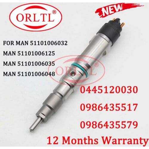 ORLTL 0445120030 Common Rail Injector 0 445 120 030 Fuel Pump Dispenser Injector 0445 120 030 for Bosch MAN TGA Injector 5110100