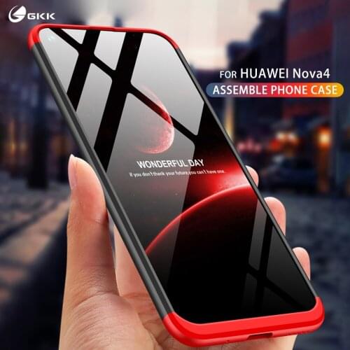 GKK original for Huawei Nova 4 Case full protection 3 in 1 Design Hard PC back Matte hard Phone Cover for Huawei Nova 4e Coque