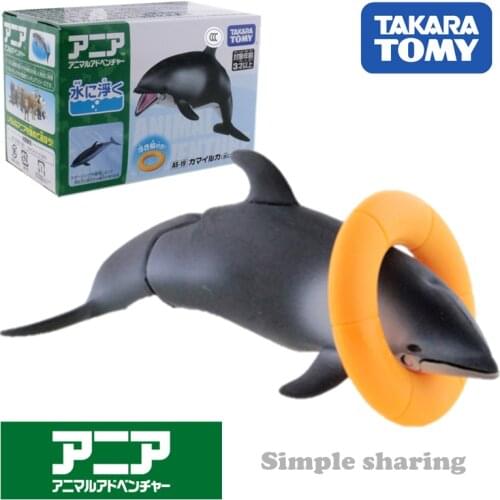 Takara Tomy Tomica Ania Animal Adventure Pacific White-sided Dolphin As 19 Diecast Educational Toys Funny Magic Kids Bauble