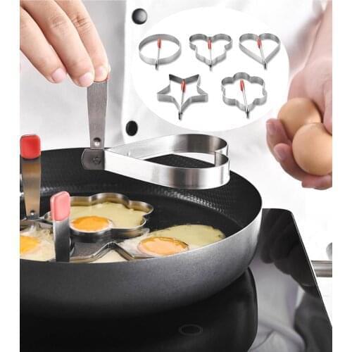 Stainless Steel Egg Tools Egg Mould Kitchen Cooking Tools Fried Mold Tool Animal Shape Shaper Pancake Baking Kitchen Tools