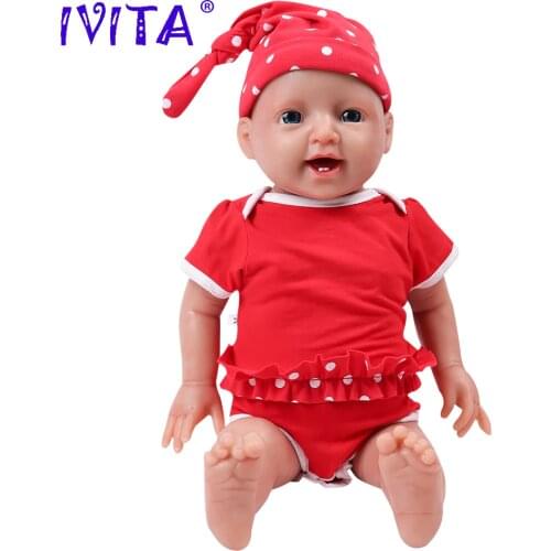 IVITA WG1508 51cm(20inch) 4000g full body soft silicone reborn baby doll Alive Girl Simulation emotional companion toy