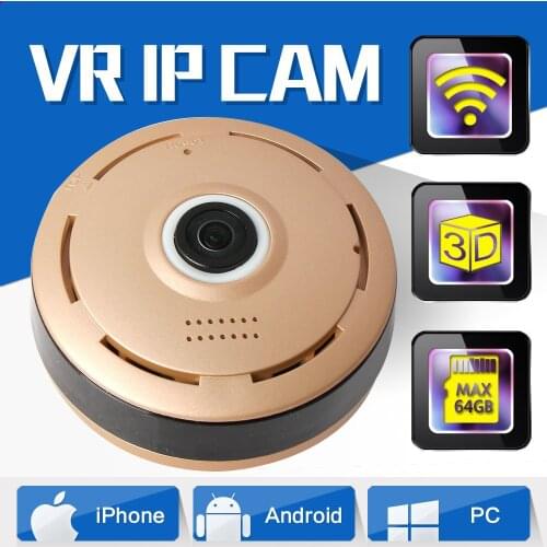 JCWHCAM 1.3MP 960P 3D VR IP Camera Wifi Night Vision Fisheye Baby Monitor Panorama Wireless CCTV Smart Camera Security P2P