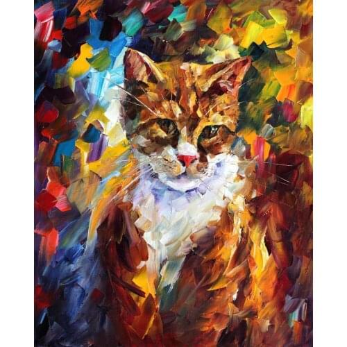 Painting for sale Colorful oil paintings Canvas cat II Abstract Modern Fine Art Home Decor High quality Handpainted