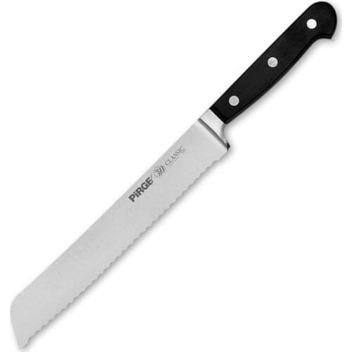 Pirge, Classic Bread Knife Serrated 22 cm - Professional Household Knives, Kitchen Knives and Chef Knives - 49004
